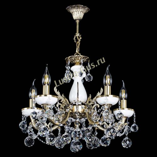 Люстра бронзовая Атланта из мрамора №5/3 Шар в Кирове Гусь Хрустальный