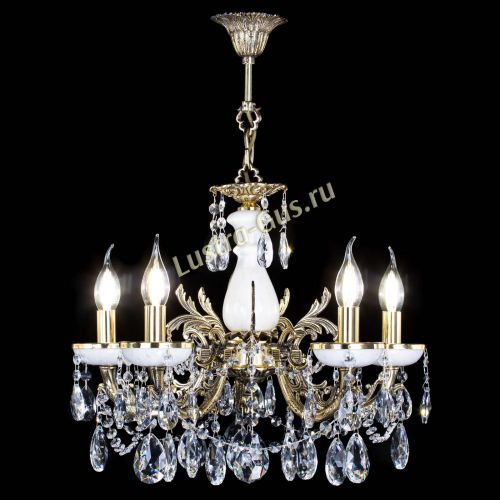 Люстра бронзовая Атланта из мрамора №5/3 Журавлик в Кирове Гусь Хрустальный