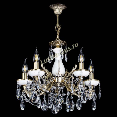 Люстра бронзовая Атланта из мрамора №5/3 Журавлик в Кирове Гусь Хрустальный