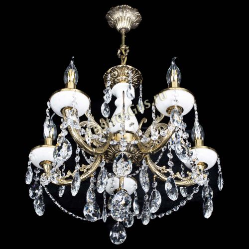 Люстра бронзовая Атланта из мрамора №5/3 Журавлик в Кирове Гусь Хрустальный