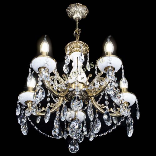 Люстра бронзовая Атланта из мрамора №5/3 Журавлик в Кирове Гусь Хрустальный