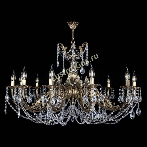 Люстра бронзовая Делия №12 баден в Кирове Гусь Хрустальный