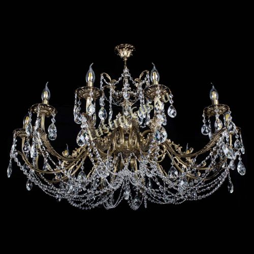 Люстра бронзовая Делия №12 баден в Кирове Гусь Хрустальный