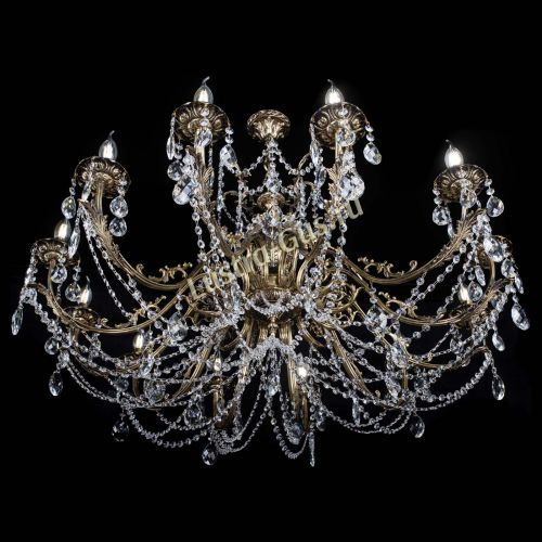 Люстра бронзовая Делия №12 баден в Кирове Гусь Хрустальный