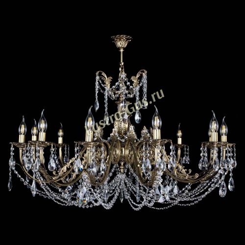 Люстра бронзовая Делия №12 лучик в Кирове Гусь Хрустальный