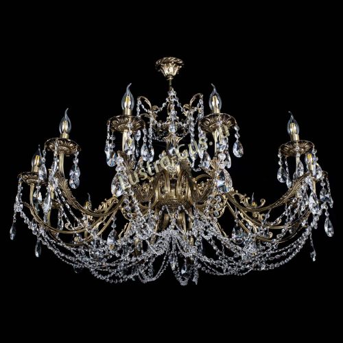 Люстра бронзовая Делия №12 лучик в Кирове Гусь Хрустальный