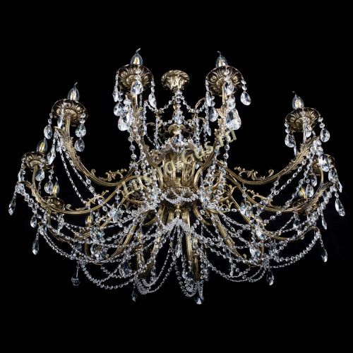 Люстра бронзовая Делия №12 лучик в Кирове Гусь Хрустальный