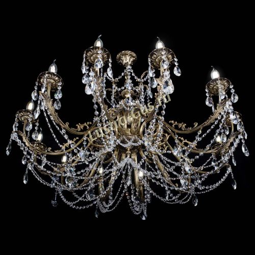 Люстра бронзовая Делия №12 лучик в Кирове Гусь Хрустальный