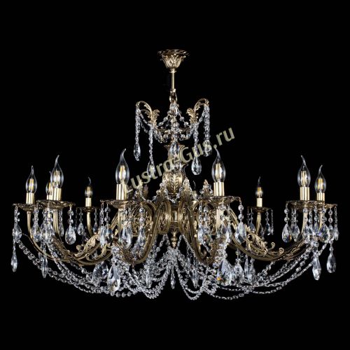 Люстра бронзовая Делия №12 журавлик в Кирове Гусь Хрустальный