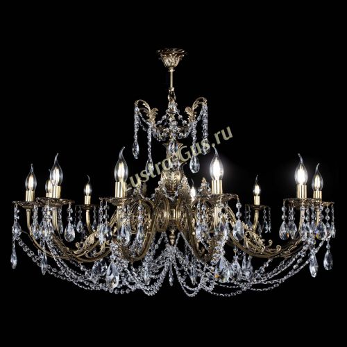 Люстра бронзовая Делия №12 журавлик в Кирове Гусь Хрустальный