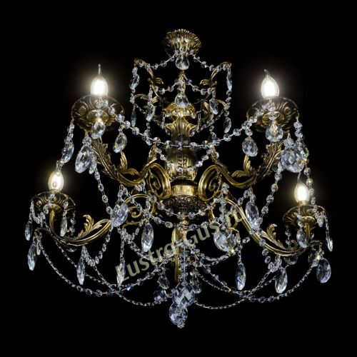 Люстра бронзовая Делия №5 баден в Кирове Гусь Хрустальный