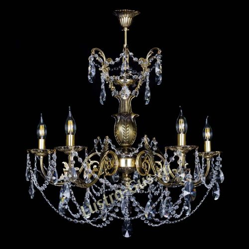 Люстра бронзовая Делия №5 лучик в Кирове Гусь Хрустальный