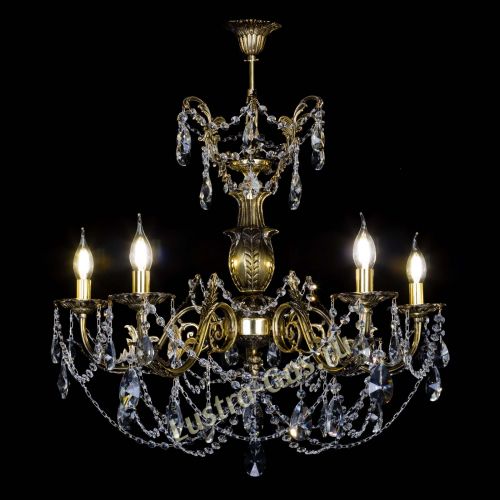 Люстра бронзовая Делия №5 лучик в Кирове Гусь Хрустальный