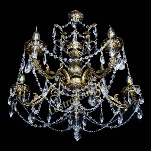 Люстра бронзовая Делия №5 лучик в Кирове Гусь Хрустальный