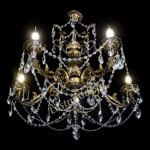 Люстра бронзовая Делия №5 лучик в Кирове Гусь Хрустальный