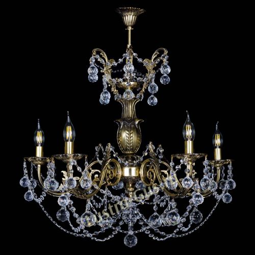 Люстра бронзовая Делия №5 шар в Кирове Гусь Хрустальный