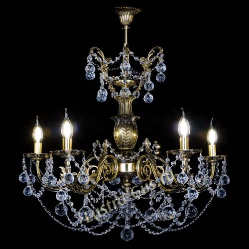 Люстра бронзовая Делия №5 шар в Кирове Гусь Хрустальный