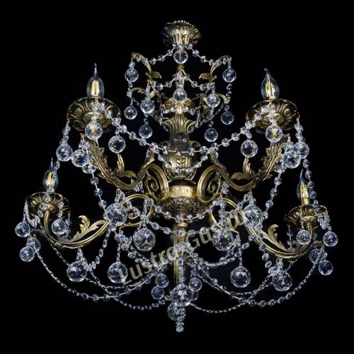 Люстра бронзовая Делия №5 шар в Кирове Гусь Хрустальный