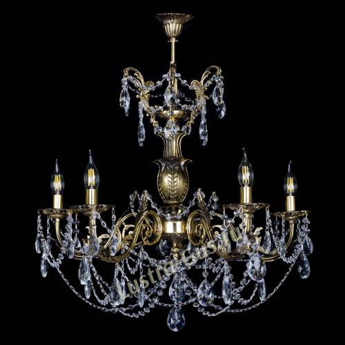 Люстра бронзовая Делия №5 журавлик в Кирове Гусь Хрустальный