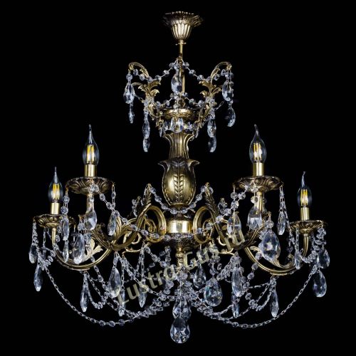 Люстра бронзовая Делия №5 журавлик в Кирове Гусь Хрустальный