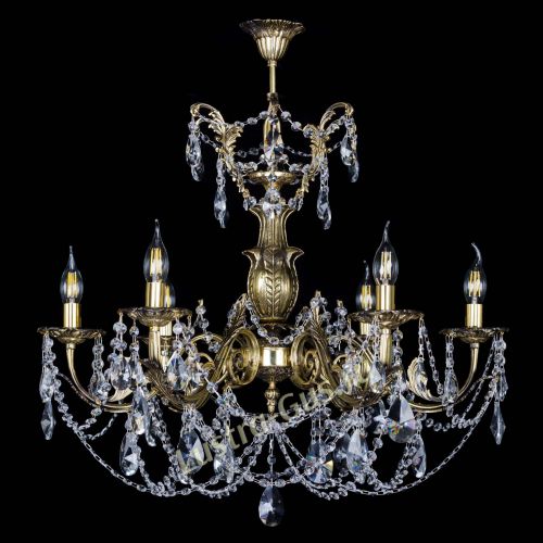 Люстра бронзовая Делия №6 лучик в Кирове Гусь Хрустальный