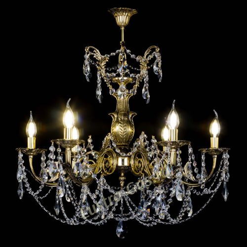 Люстра бронзовая Делия №6 лучик в Кирове Гусь Хрустальный