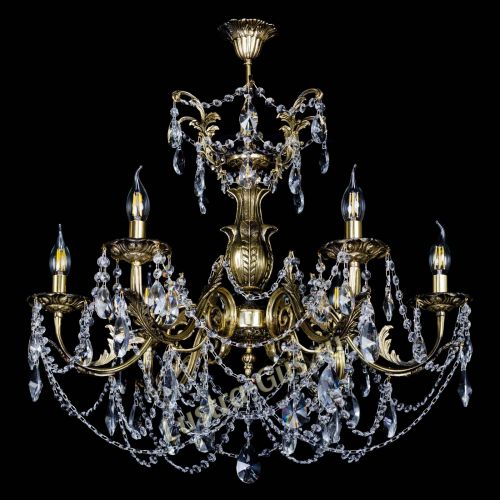 Люстра бронзовая Делия №6 лучик в Кирове Гусь Хрустальный