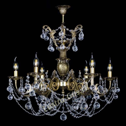 Люстра бронзовая Делия №6 шар в Кирове Гусь Хрустальный