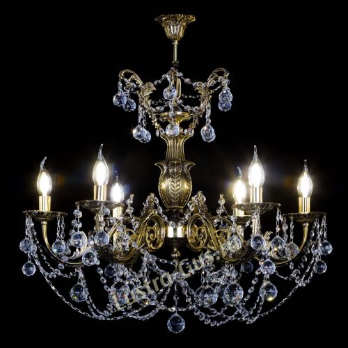 Люстра бронзовая Делия №6 шар в Кирове Гусь Хрустальный