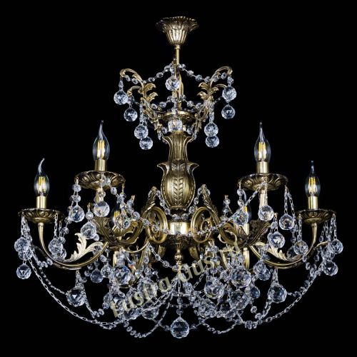 Люстра бронзовая Делия №6 шар в Кирове Гусь Хрустальный