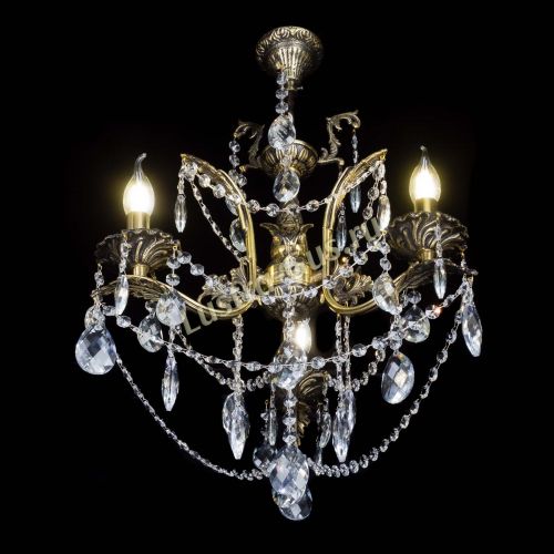 Бронзовая люстра Гелла №3 баден в Кирове Гусь Хрустальный