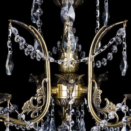 Бронзовая люстра Гелла №3 лучик в Кирове Гусь Хрустальный