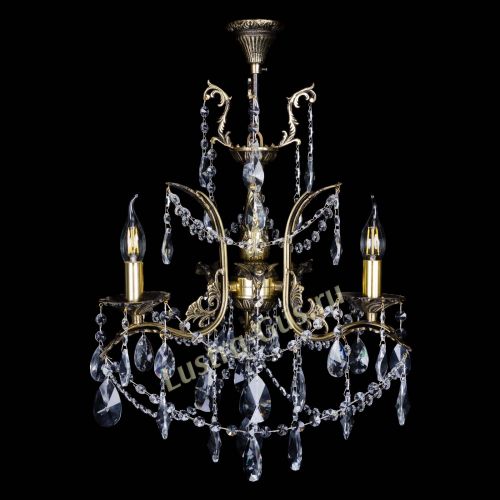 Бронзовая люстра Гелла №3 лучик в Кирове Гусь Хрустальный