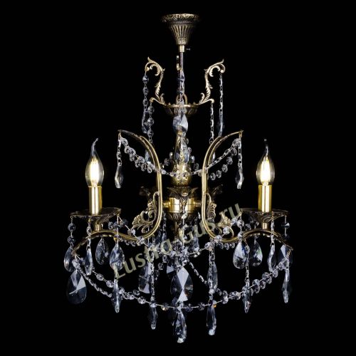 Бронзовая люстра Гелла №3 лучик в Кирове Гусь Хрустальный