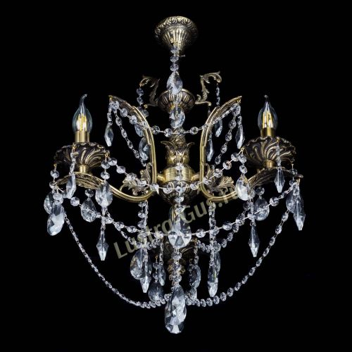 Бронзовая люстра Гелла №3 лучик в Кирове Гусь Хрустальный