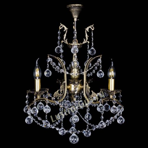 Бронзовая люстра Гелла №3 шар в Кирове Гусь Хрустальный