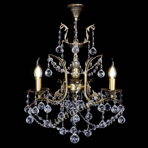 Бронзовая люстра Гелла №3 шар в Кирове Гусь Хрустальный