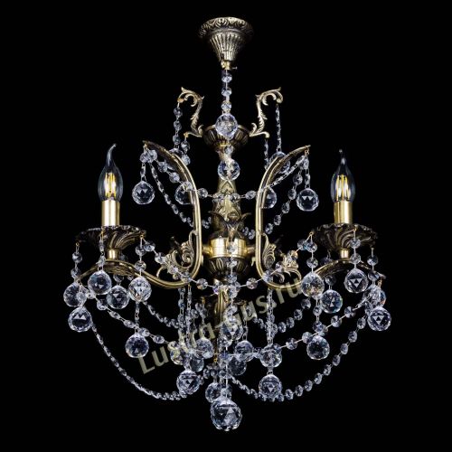 Бронзовая люстра Гелла №3 шар в Кирове Гусь Хрустальный