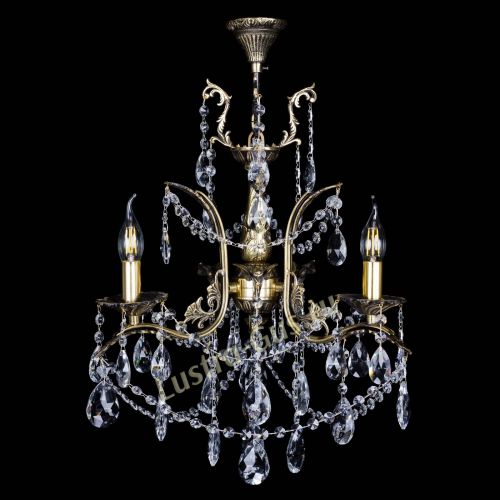 Бронзовая люстра Гелла №3 журавлик в Кирове Гусь Хрустальный