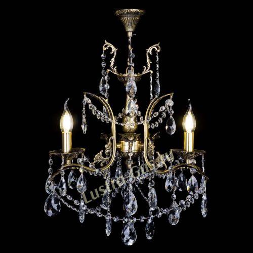 Бронзовая люстра Гелла №3 журавлик в Кирове Гусь Хрустальный