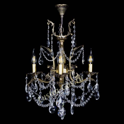 Бронзовая люстра Гелла №3 журавлик в Кирове Гусь Хрустальный