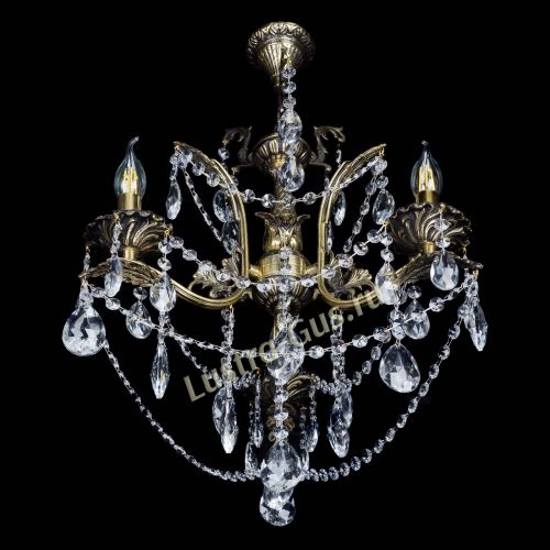 Бронзовая люстра Гелла №3 журавлик в Кирове Гусь Хрустальный