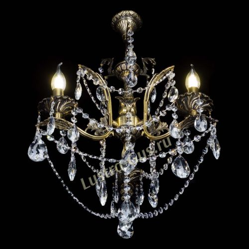 Бронзовая люстра Гелла №3 журавлик в Кирове Гусь Хрустальный