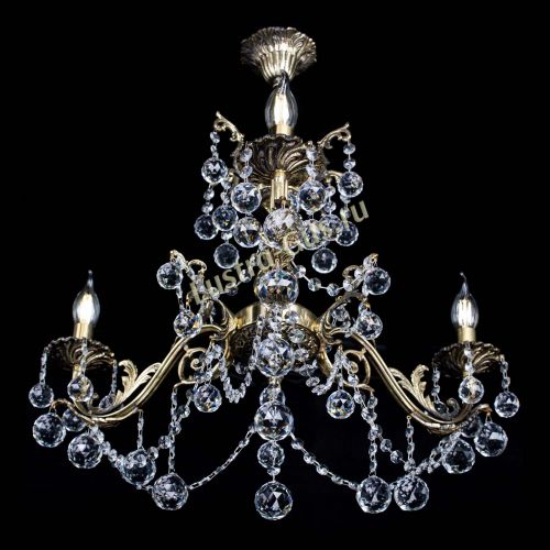 Люстра бронзовая Кассандра №3 шар в Кирове Гусь Хрустальный