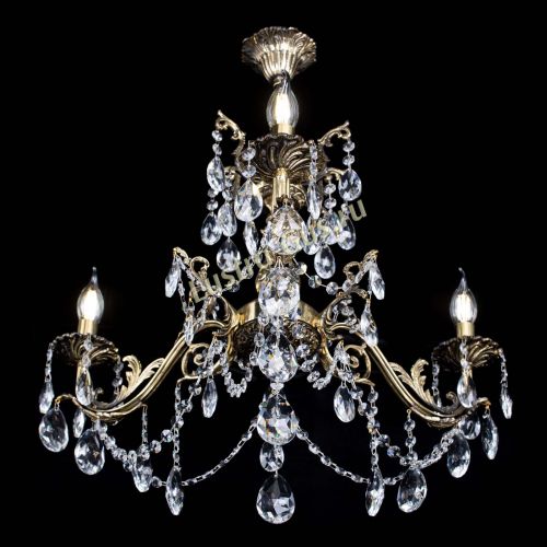 Люстра бронзовая Кассандра №3 журавлик в Кирове Гусь Хрустальный