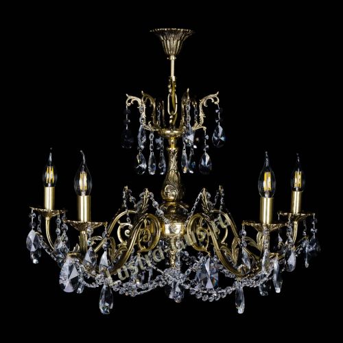 Бронзовая люстра Кассандра №5 лучик в Кирове Гусь Хрустальный