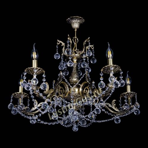 Бронзовая люстра Кассандра №5 шар в Кирове Гусь Хрустальный