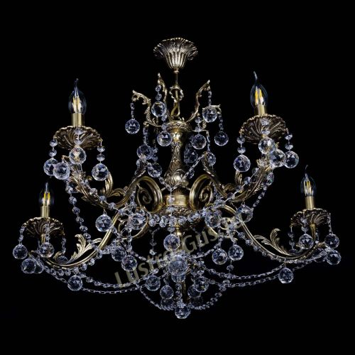 Бронзовая люстра Кассандра №5 шар в Кирове Гусь Хрустальный