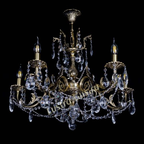 Бронзовая люстра Кассандра №5 журавлик в Кирове Гусь Хрустальный