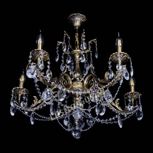 Бронзовая люстра Кассандра №5 журавлик в Кирове Гусь Хрустальный